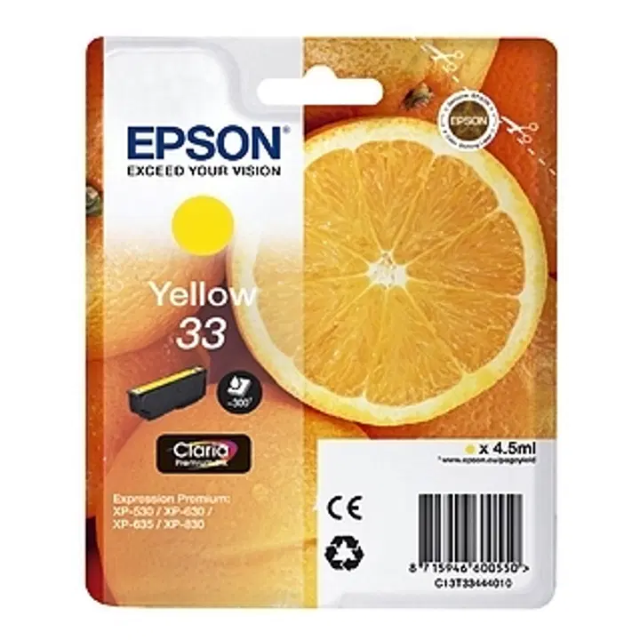 Epson mustepatruuna keltainen 33
