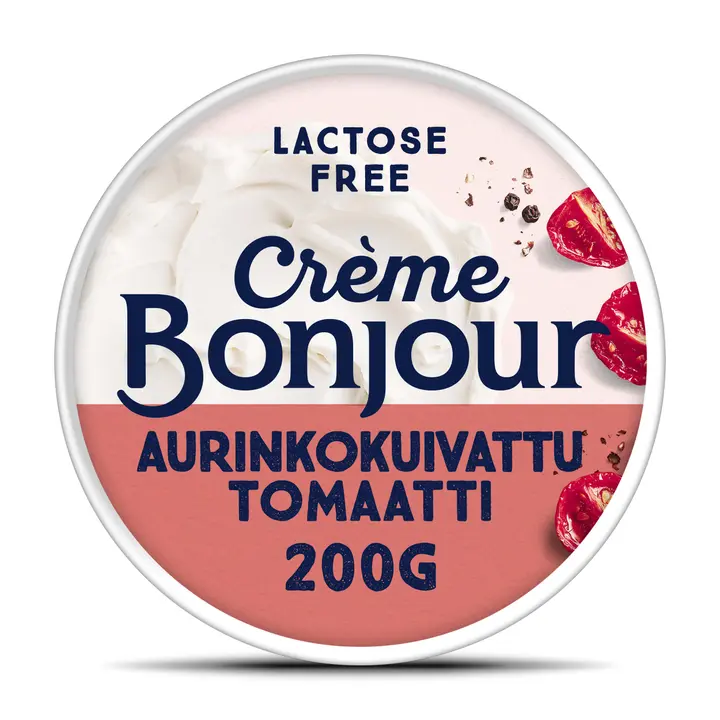 Creme Bonjour Aurinkokuivattu tomaatti laktoositon levite 200g