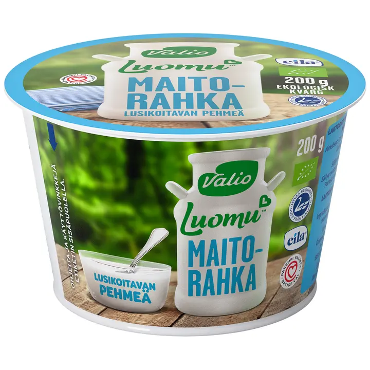 Valio Luomu™ maitorahka 200 g laktoositon