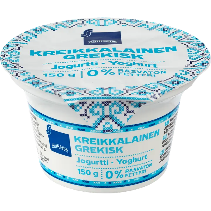 Rainbow 150g kreikkalainen jogurtti 0%
