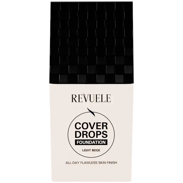 Revuele Cover Drops meikkivoide.Kevyt ja peittävät meikkivoide joka jättää ihon heleäksi.