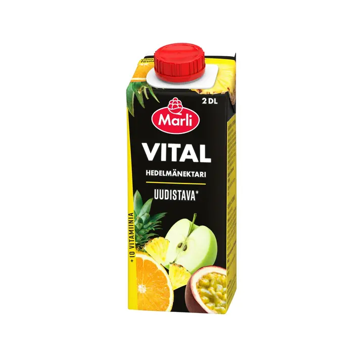 Marli Vital hedelmänektari + 10 vitamiinia 2 dl