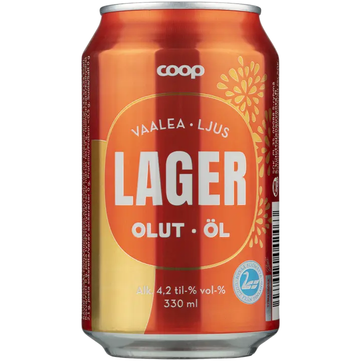Coop Lager olut 4,2 til-% tölkki 0,33 L