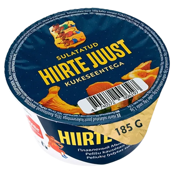 Hiirte Sulatatud Juust kukeseentega 185g