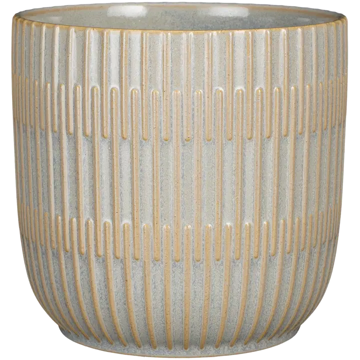 Mica decorations lasitettu ruukku Sara ø 19 cm harmaa