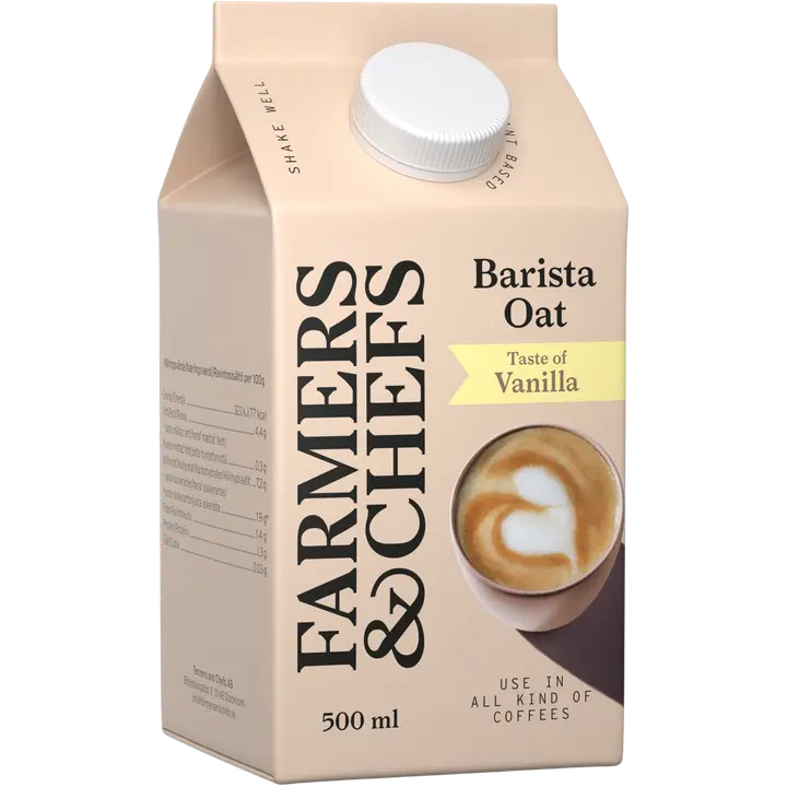 Farmers & Chefs Barista Oat Drink vanilla kaurajuoma 500ml