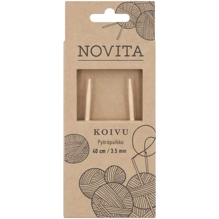 Novita Pyöröpuikko koivu 40cm 3.5mm