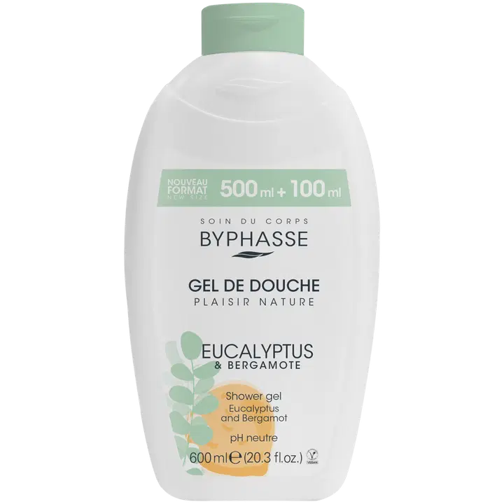 Byphasse suihkugeeli eucal&bergam 600ml