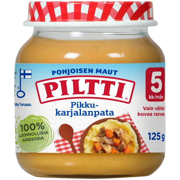 Piltti Pohjoisen Maut 125g Pikku karjalanpata lastenateria 5kk