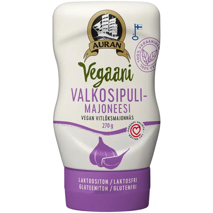 Auran Vegaani valkosipulimajoneesi 270g