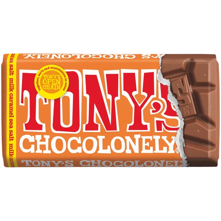 Tony's Chocolonely Maitosuklaa Karamelli Merisuolaa 90g