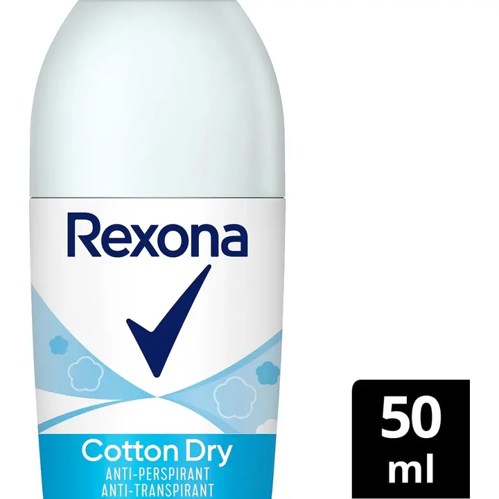 Rexona 48h Cotton Dry Antiperspirantti Deodorantti Roll-on naisille 50 ml