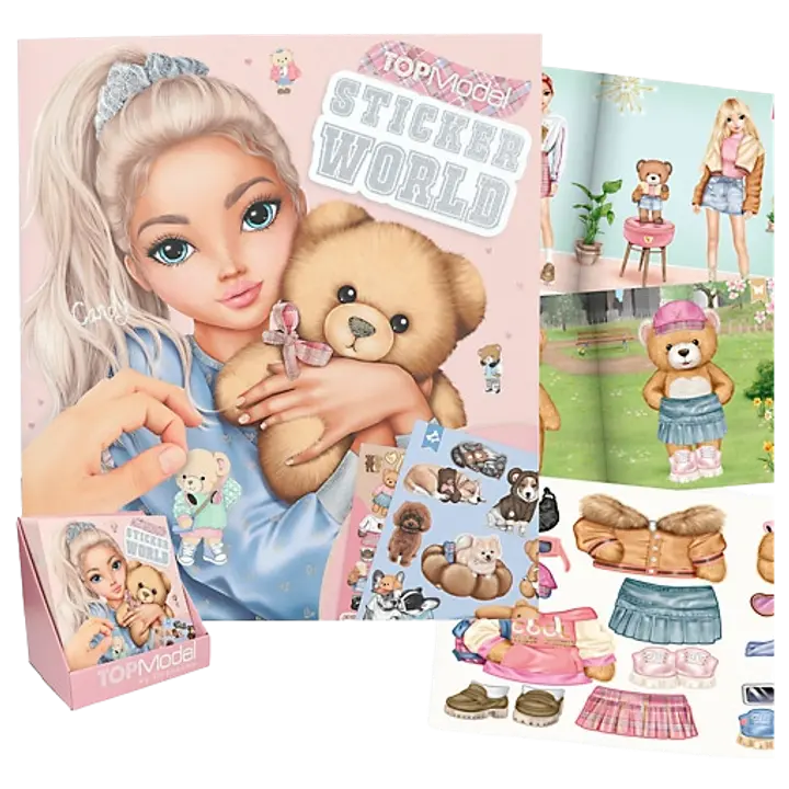 Topmodel kleebiseraamat stickerworld team teddy