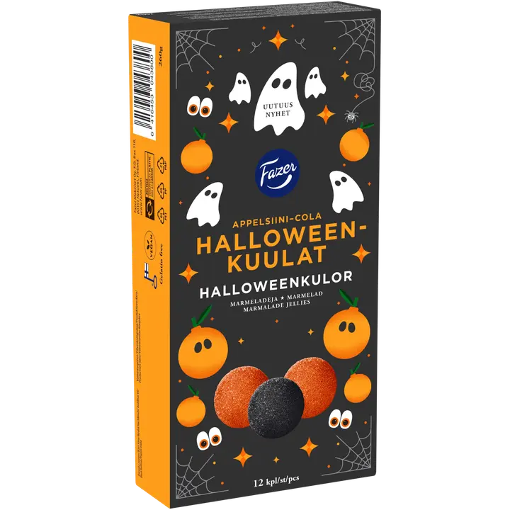 Fazer Halloweenkuulat makeisrasia 260g
