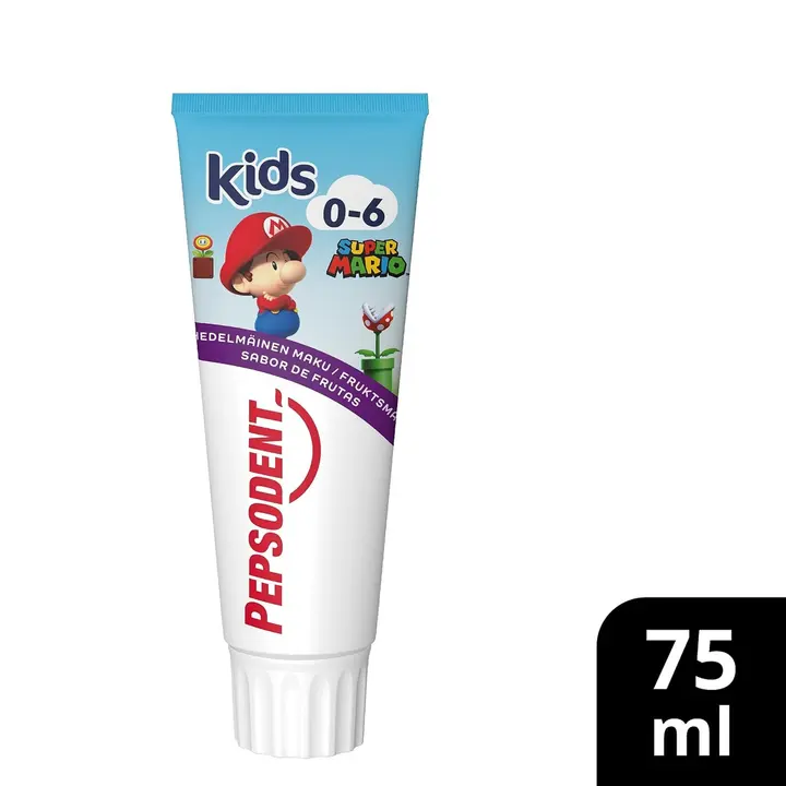 Pepsodent hambapasta Super Mario Kids 0-6a 75ml