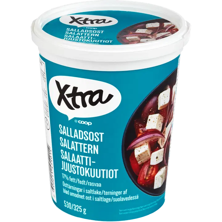 Xtra 530/325 g salaattijuustokuutiot
