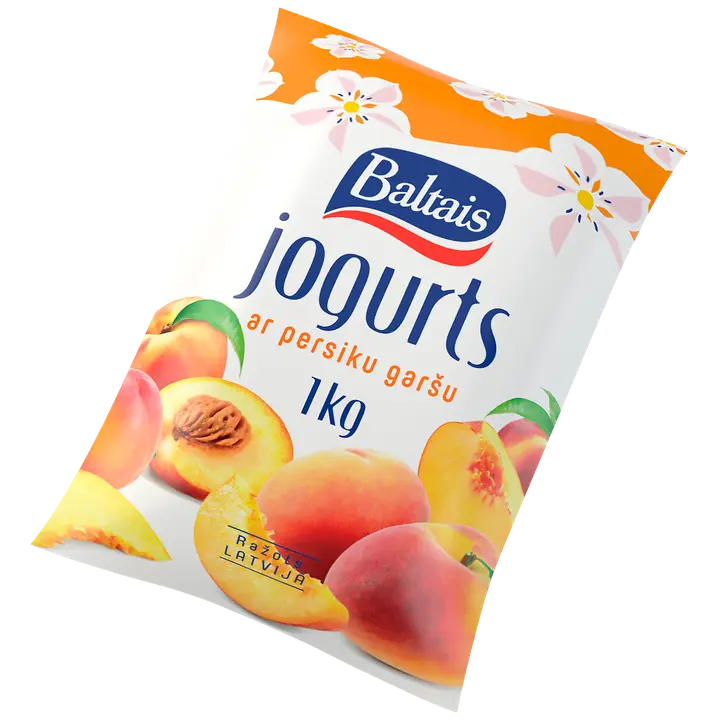 Baltais virsiku joogijogurt, 1 kg