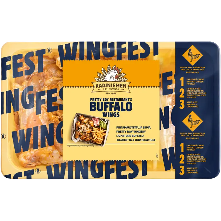 Kariniemen Kananpojan Wingfest® Wings Buffalo 750 g