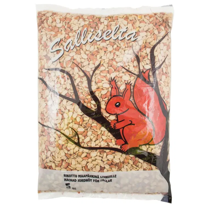 Salliselta rikottu maapähkinä linnuille 5kg
