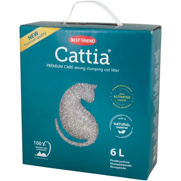 Best Friend Cattia Premium Care paakkuuntuva kissanhiekka 6 l