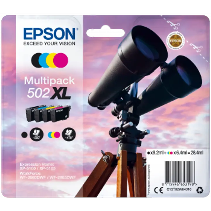 Epson 502XL 4-väripakkaus
