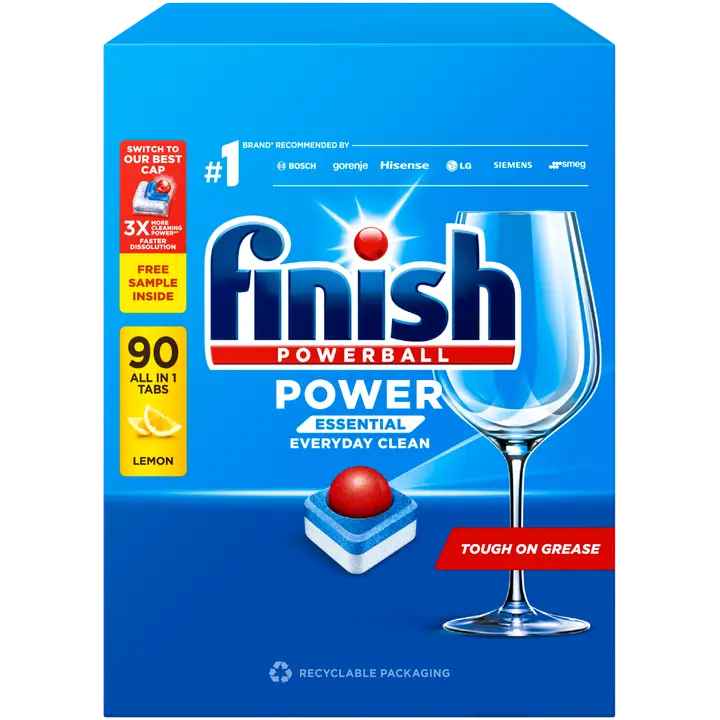 Nõudepesutabletid Power Essential lemon allin1 90tk