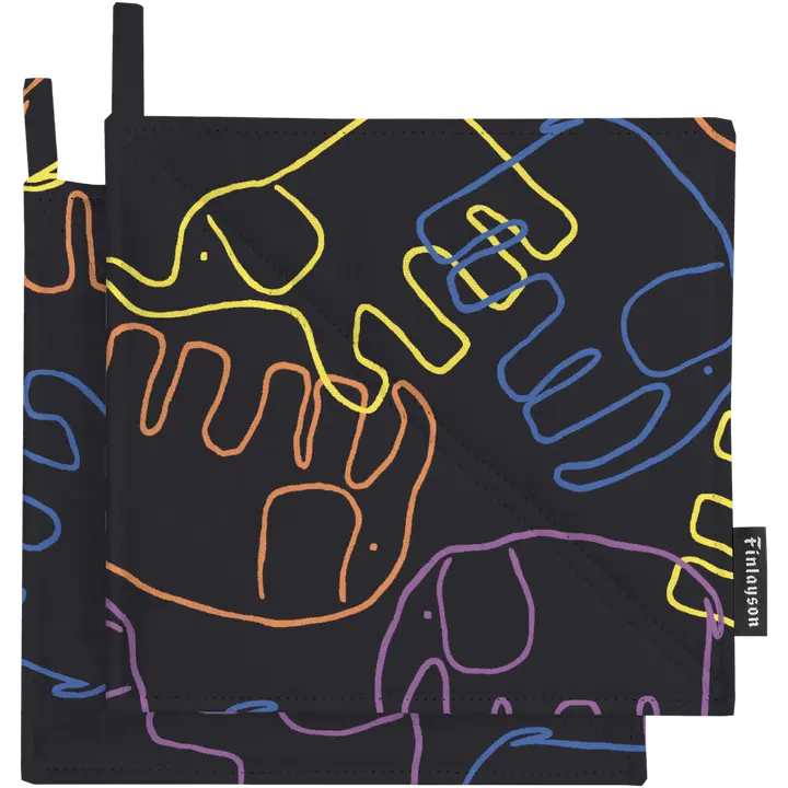 Pajalapid 2tk Elevant Villi 22x22 Finlayson