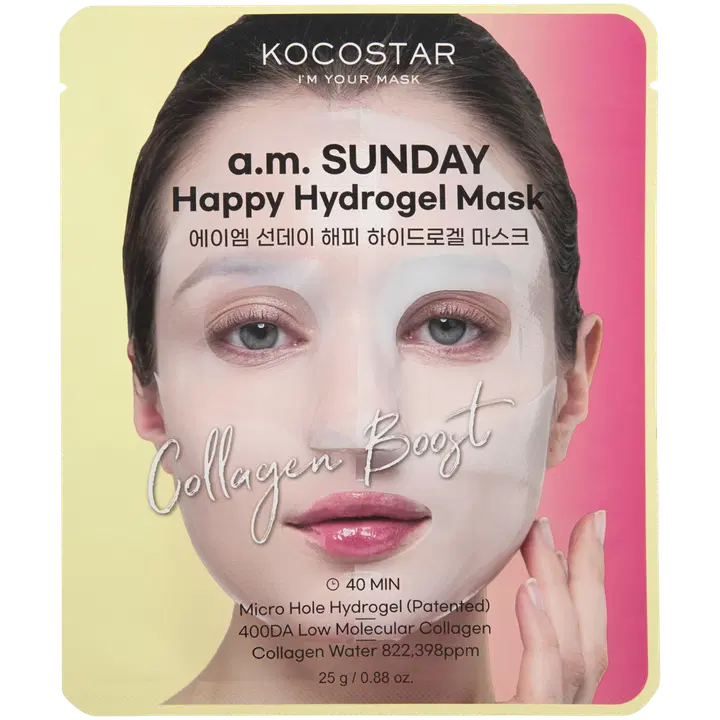 KOCOSTAR a.m. SUNDAY Happy Hydrogel Mask kangasnaamio 1kpl