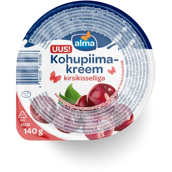 Alma kohupiimakreem kirsikisselliga 140g