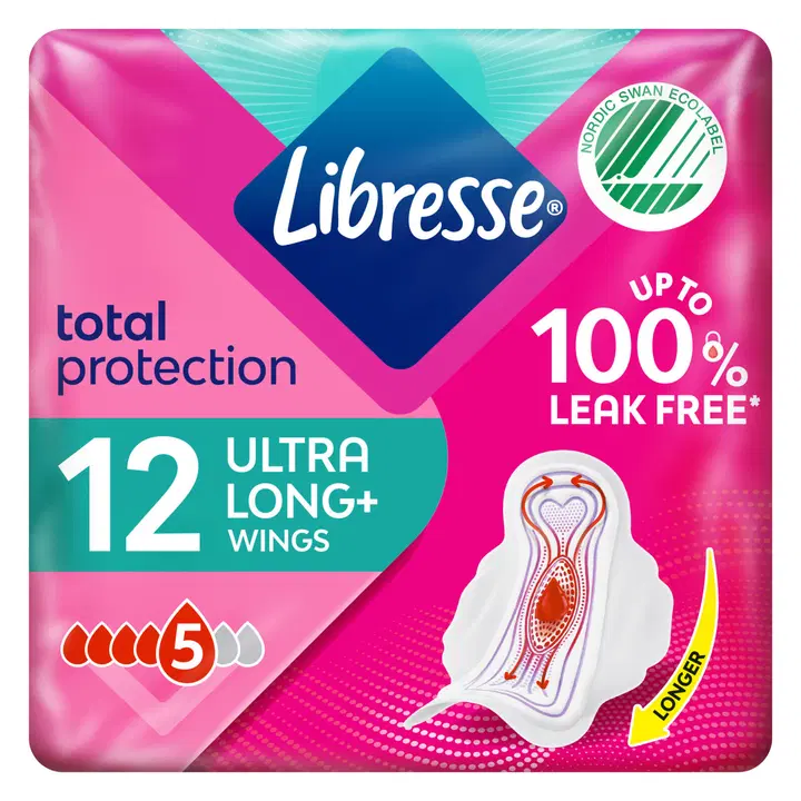 LIBRESSE Ultra Long wings siivellinen side 12 kpl