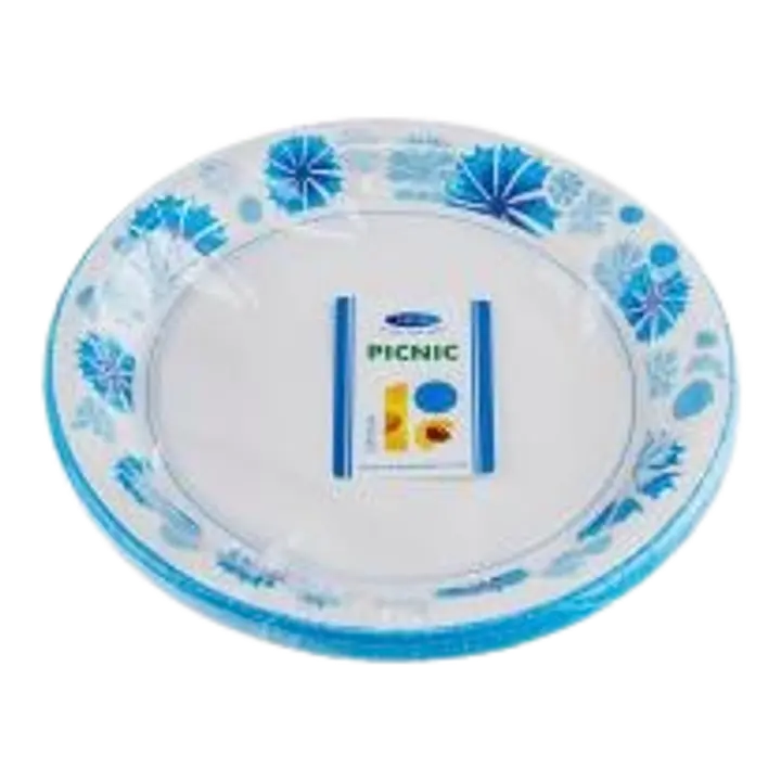 Smile Papptaldrikud 22cm, 12tk, Rukkilill.