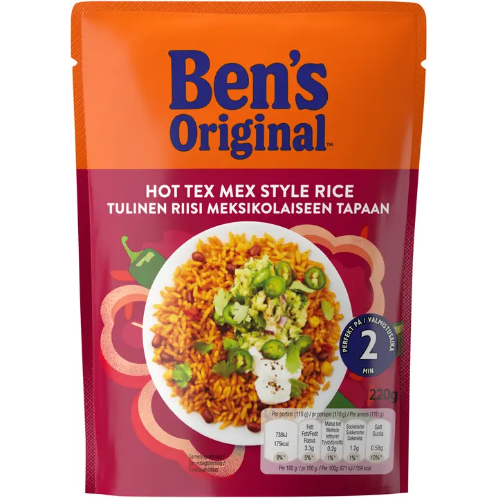 Ben's Original Tulinen valmisriisi meksikolaiseen tapaan 220g