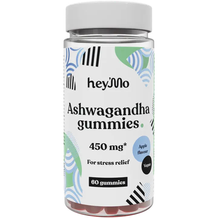 hey'Mo Ashwagandha +B6 gummies omenanmakuinen 60kpl 180g