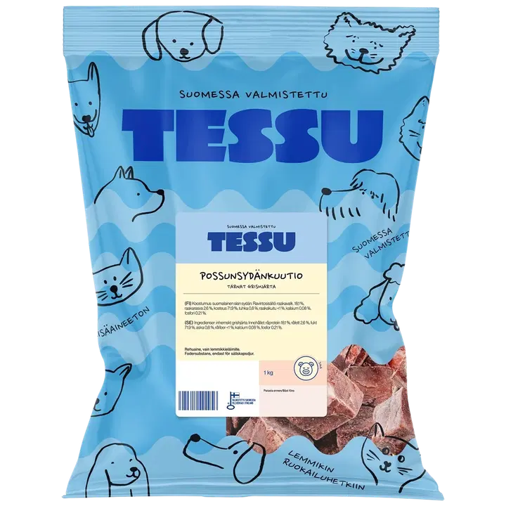 Tessu Possunsydänkuutio 1 kg