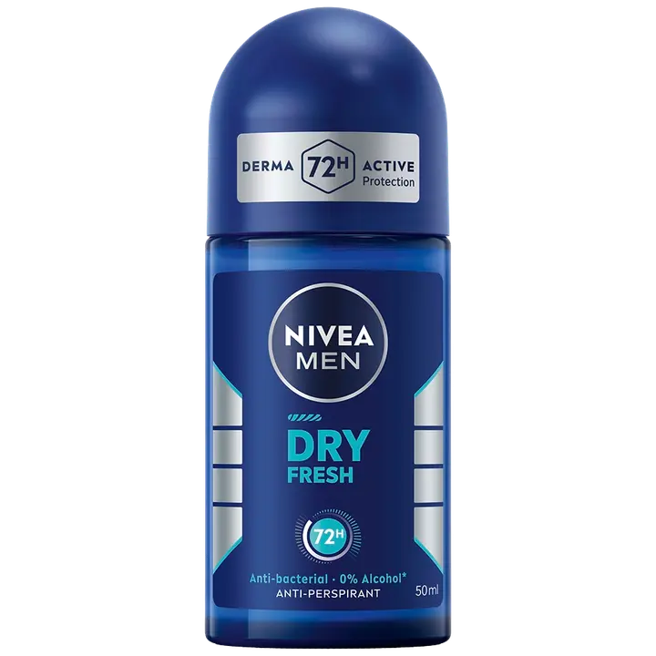 NIVEA MEN 50ml Dry Fresh Deo Roll-On -antiperspirantti