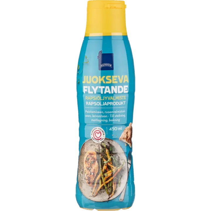 Rainbow Juokseva rapsiöljyvalmiste 450 ml