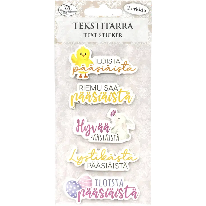 J.K. Primeco tekstitarra Iloista Pääsiäistä 2ark