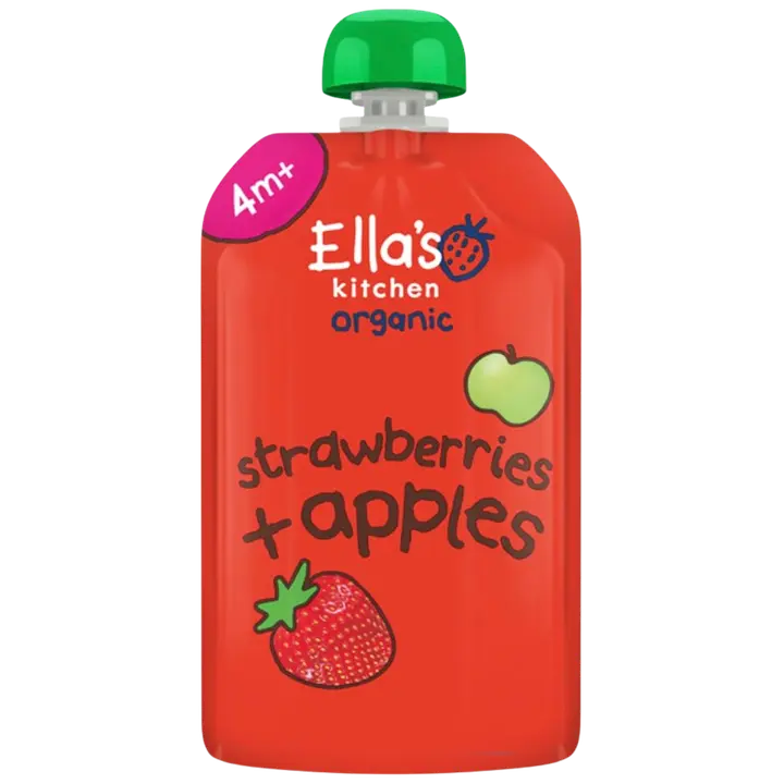 Ella's Kitchen Mansikka-omenasose alkaen 4kk LUOMU 120g