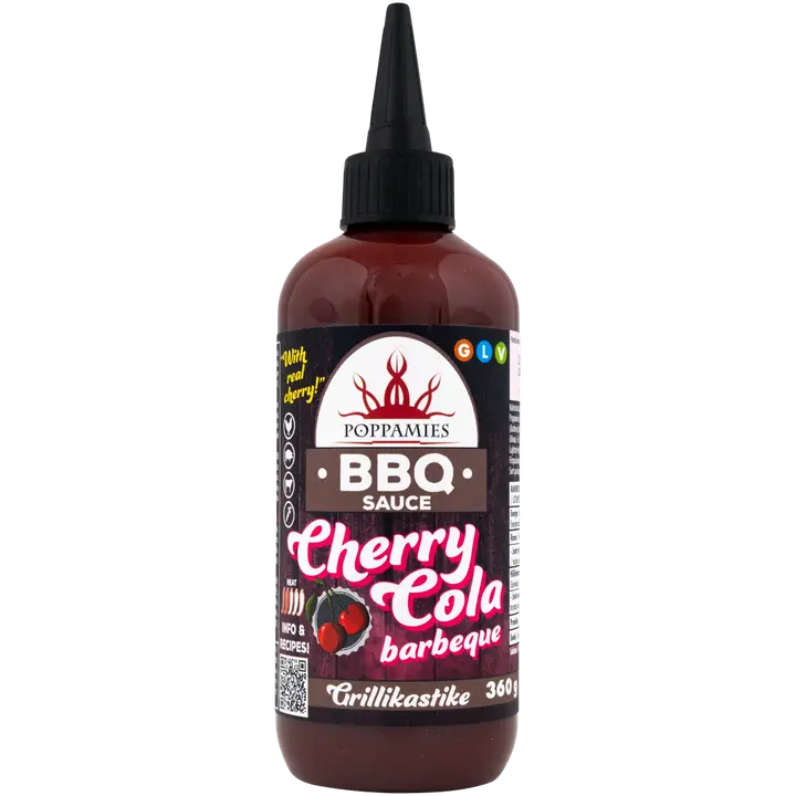 Poppamies BBQ Sauce Cherry Cola barbeque grillikastike 360g