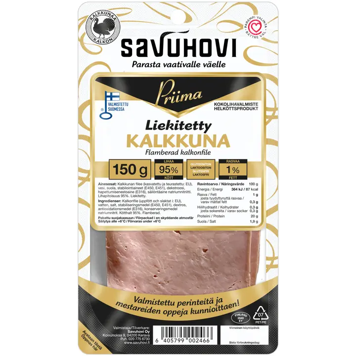 Savuhovi Priima Liekitetty kalkkuna 150g
