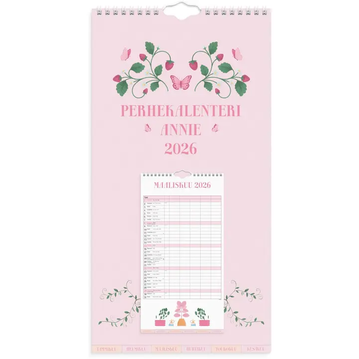 Burde Perhekalenteri 2026 Annie