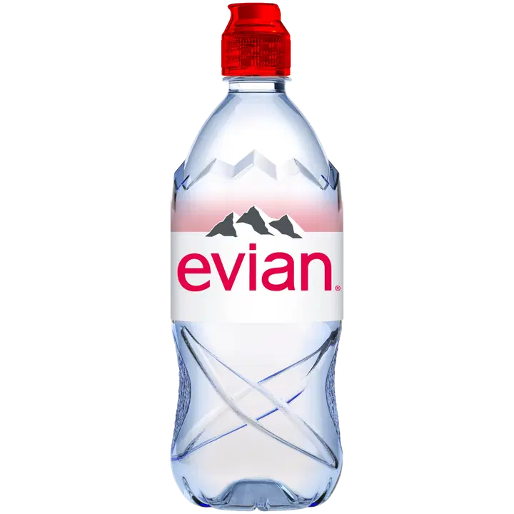 EVIAN looduslik mineraalvesi, sportpudel, 750 ml