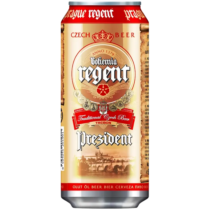 Bohemia Prezident Lager Olut 6% 50cl tölkki