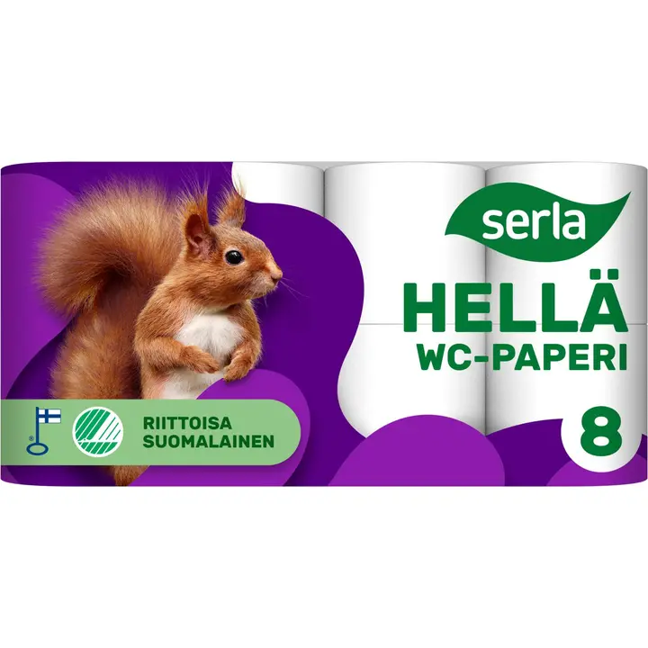 Serla Hellä WC-paperi 8rl valkoinen