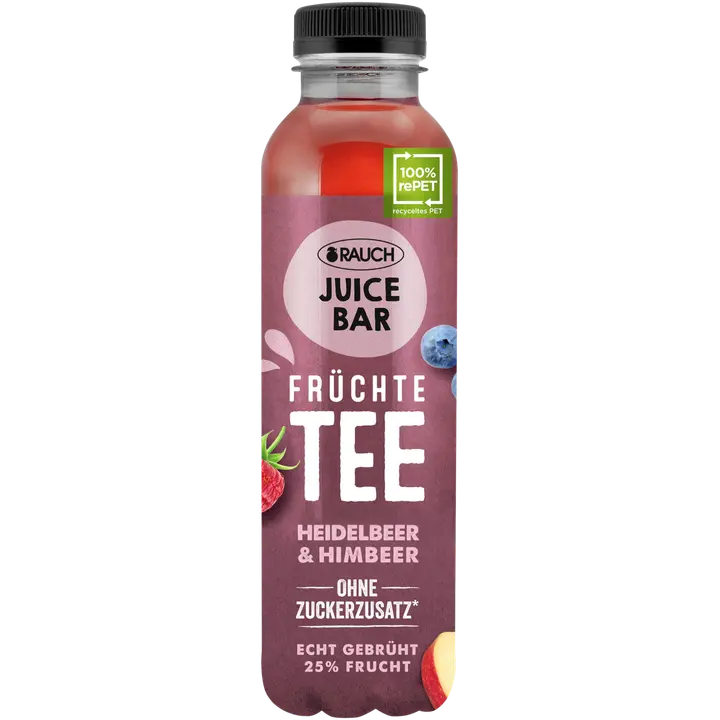 Rauch mustikkatäysmehua ja vadelmaa sisältävä hibiskus-teejuoma 0,5l