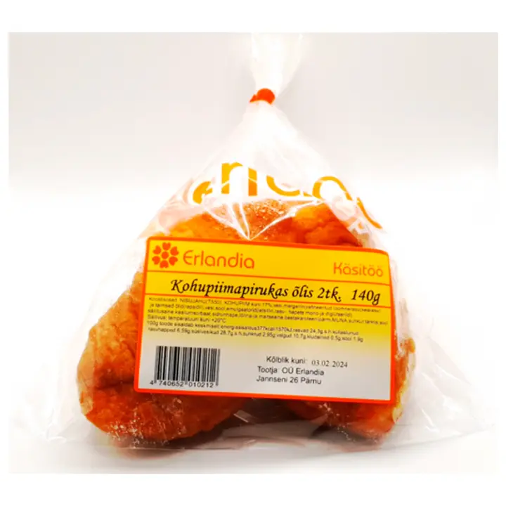 Erlandia Kohupiimapirukas Õlis 140 G