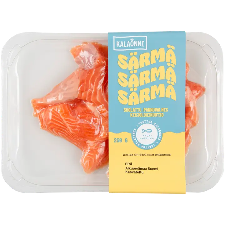 Kalaonni Särmä pannuvalmis kirjolohi kuutio 250 g