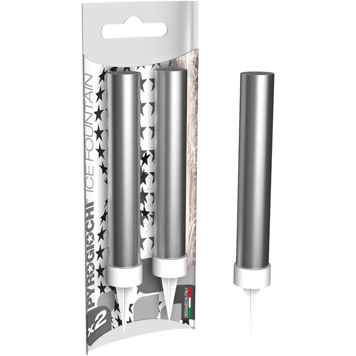 Sädesuihkukynttilä hopea 2 kpl K18