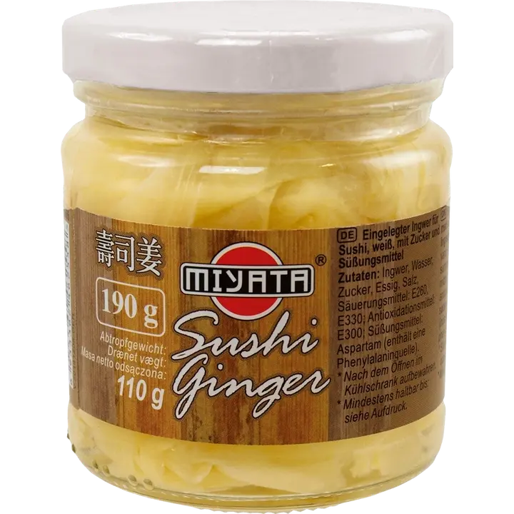 Miyata viipaloitu inkivääri 190/110g