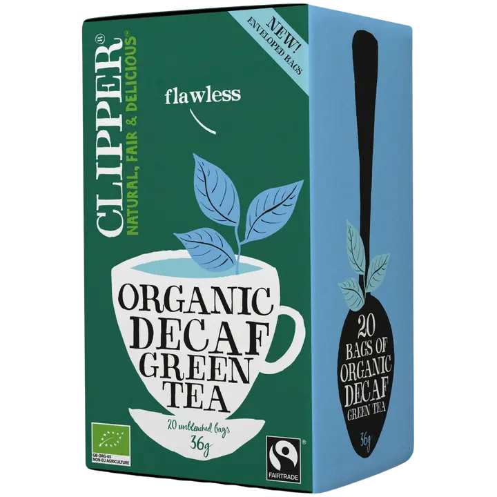 Clipper Luomu Vihreä tee, kofeiiniton 36g / 20ps Reilu kauppa